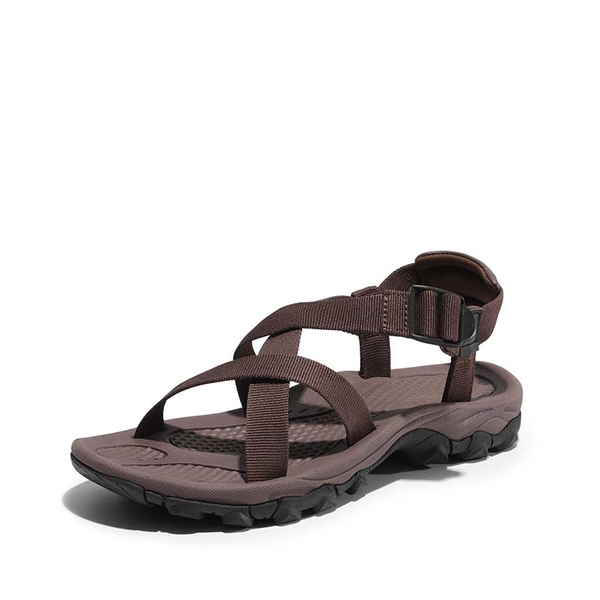 Men's Open Toe Athletic Sport Sandals - BROWN -  0